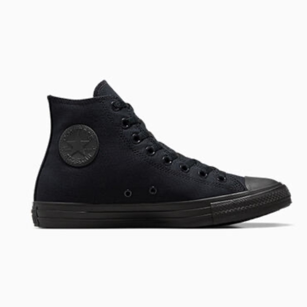 All Black High Top Converse